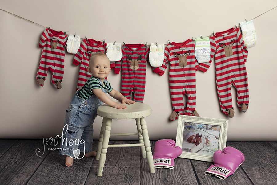 Baby at his 1 year photo session