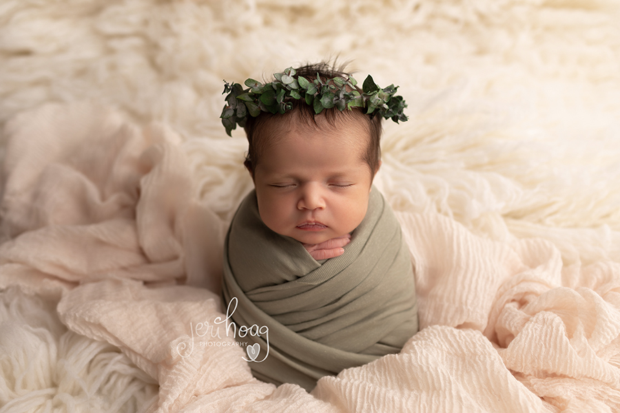 Baby Girl Photographed in Neutrals