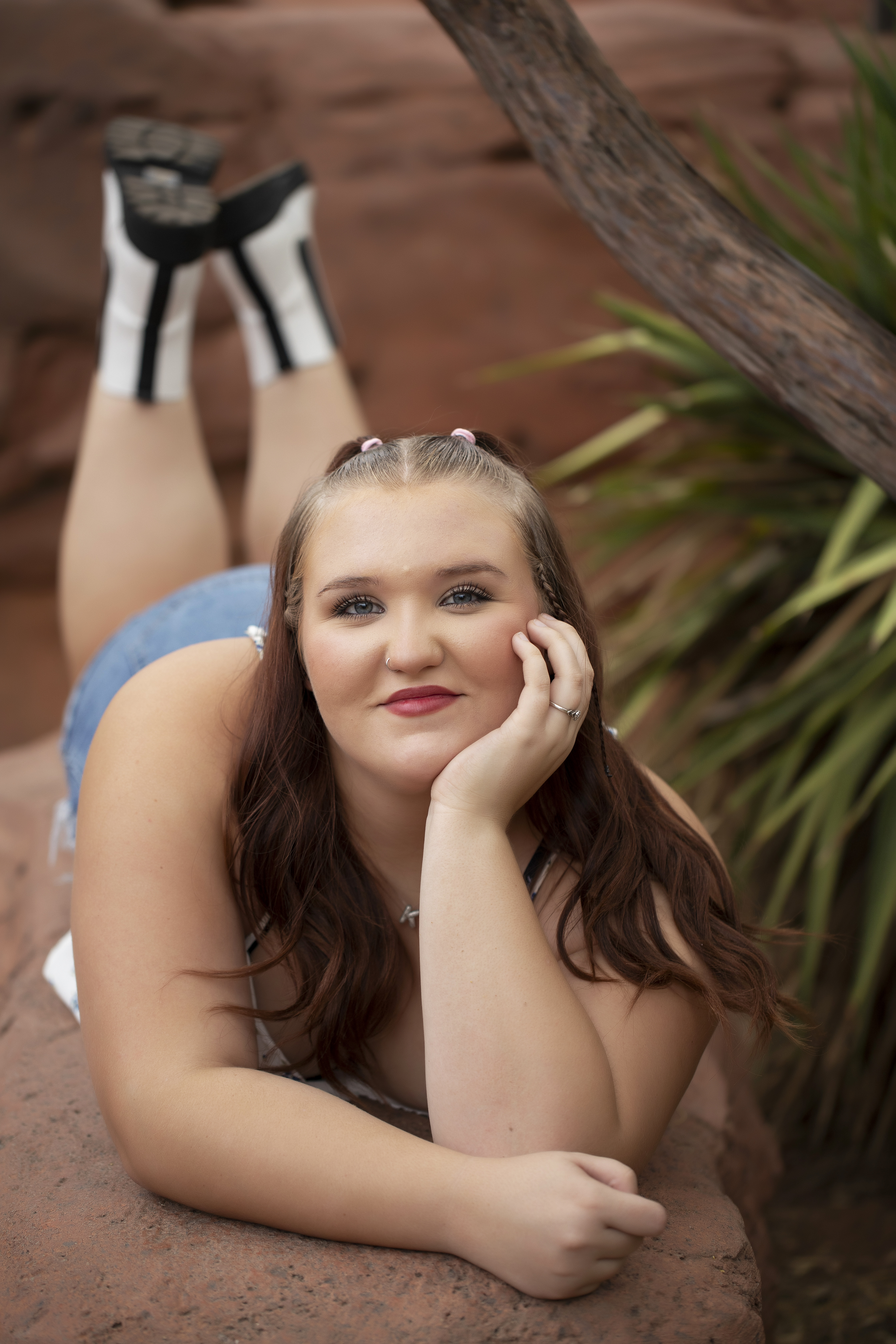 snow canyon senior photographer