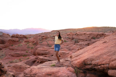 red rock senior portraits st george utah
